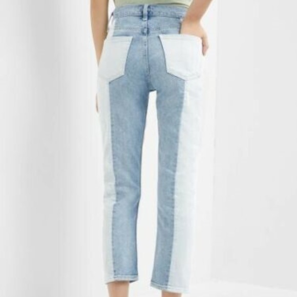 Super High Rise Straight Grop Light Indigo Gap - Picture 2 of 8